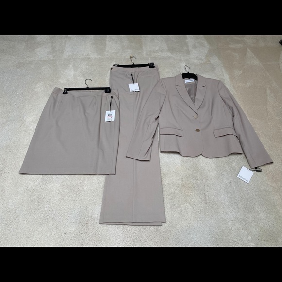 NEW CALVIN KLEIN 3 PIECE JACKET PANTS SKIRT SIZE10 - Picture 2 of 16